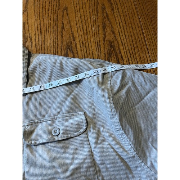 Mens Jacket Coat Tan Corduroy Fleece Lined 2XL Trucker Chore Button Up‎ Pockets - Picture 12 of 13